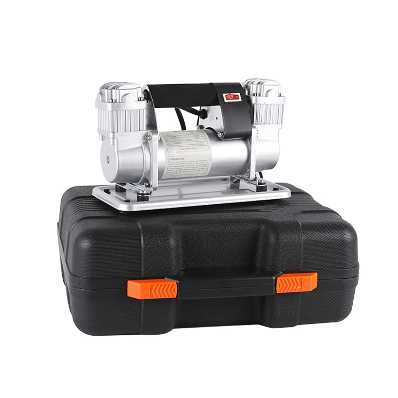 Industrial 12V Dual-Cylinder Air Compressor