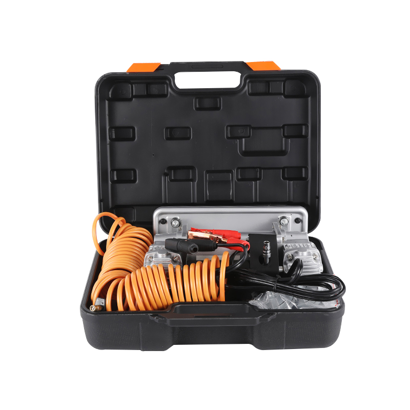  Industrial 12V Dual-Cylinder Air Compressor